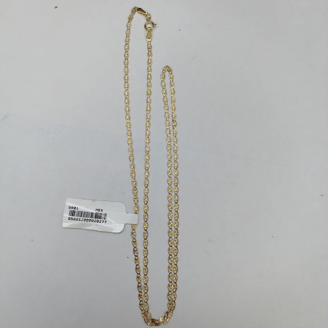 CADENAS TEJIDO GUCHI ORO 10K 60 CM 3.2 GR (NUEVO)