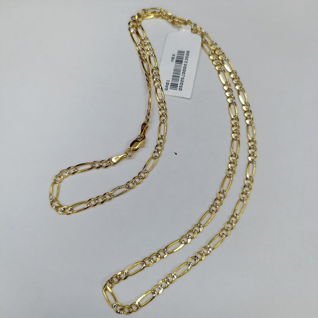 CADENAS 3X1 DIAMANTADA ORO 14K 55 CM 8.5 GR (NUEVO)