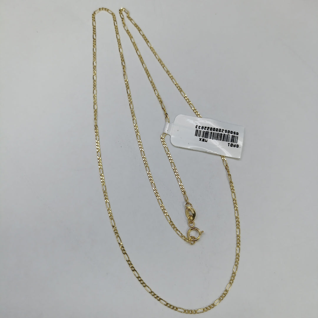 CADENAS TEJIDO 3X1 ORO 14K 55 CM 2.4 GR (NUEVO)