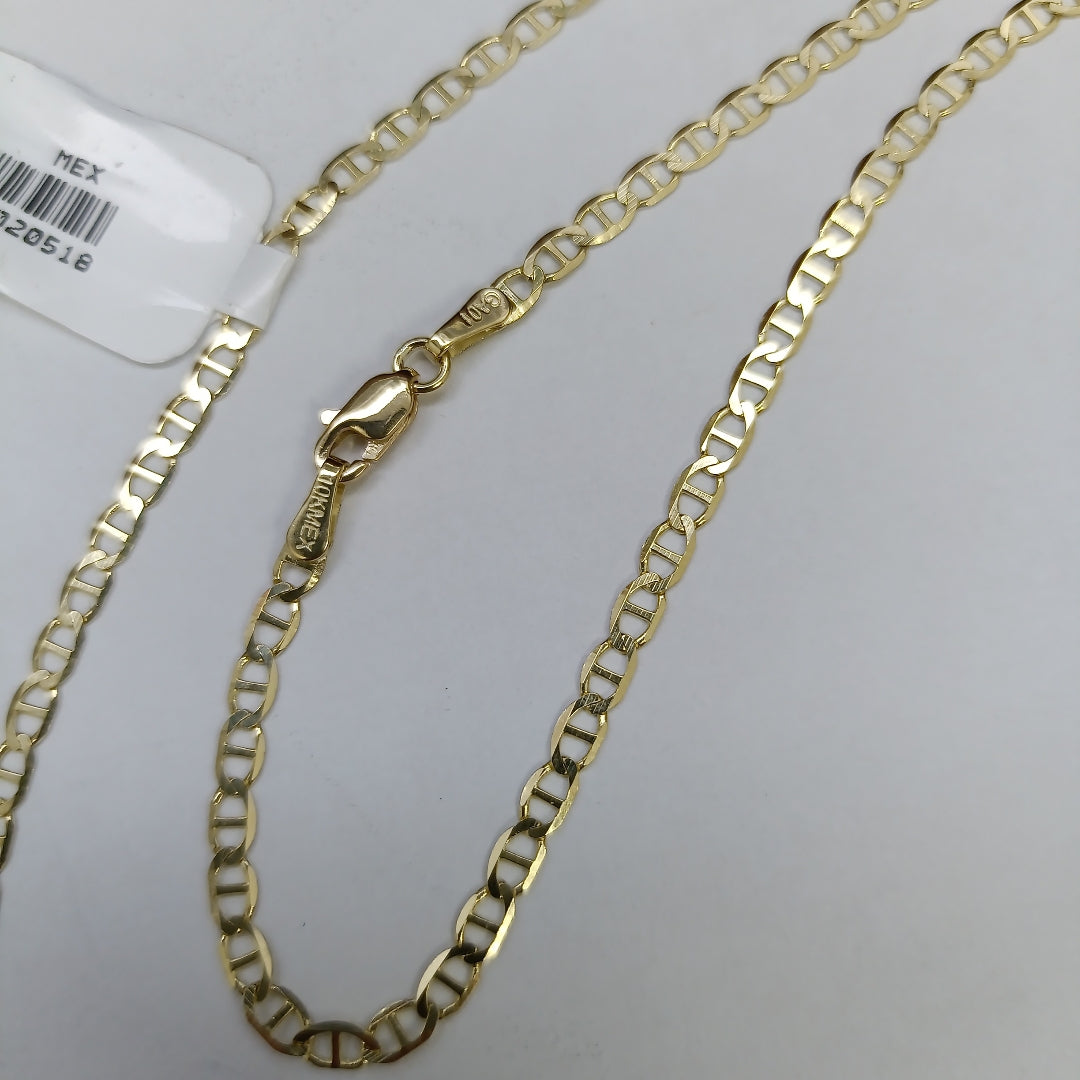 CADENAS TEJIDO GUCHI ORO 10K 55 CM 4.2 GR (NUEVO)