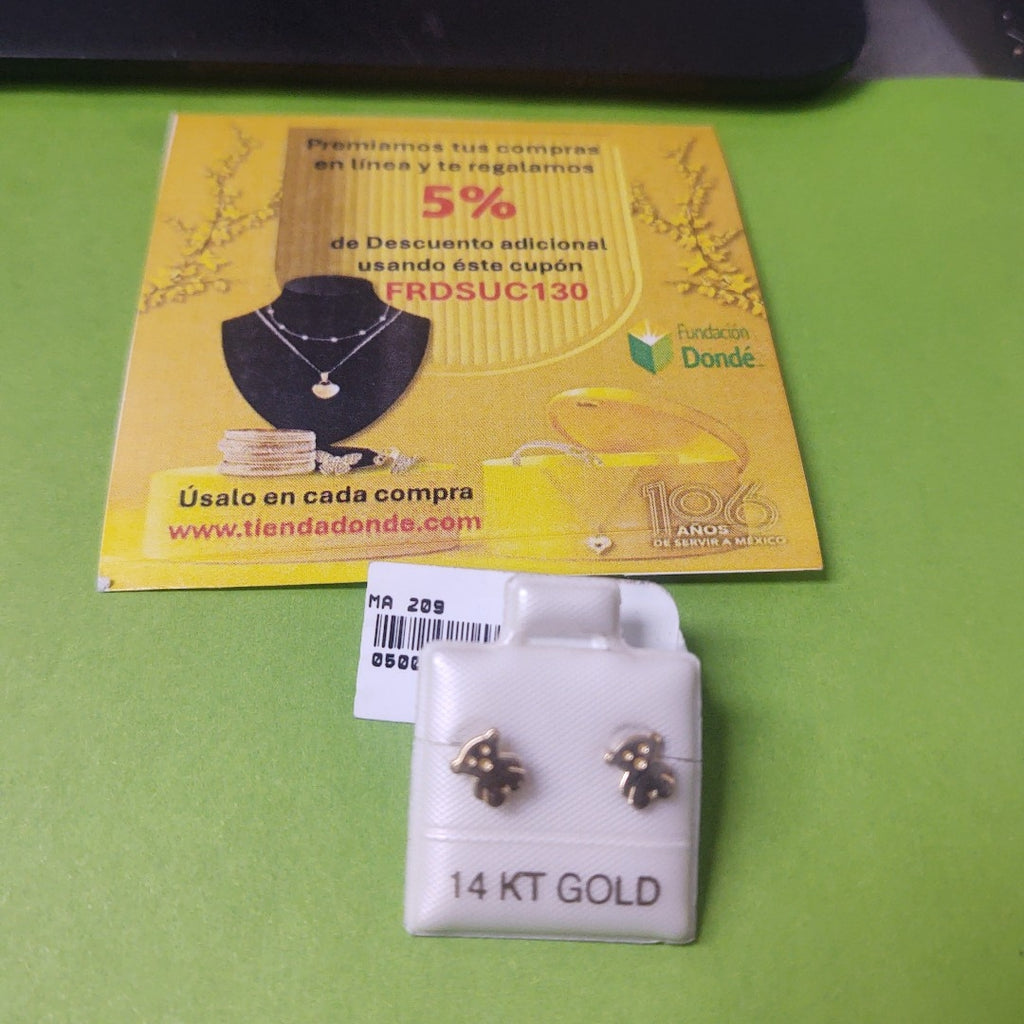 BROQUELES ORO 14K 0.8 (NUEVO)