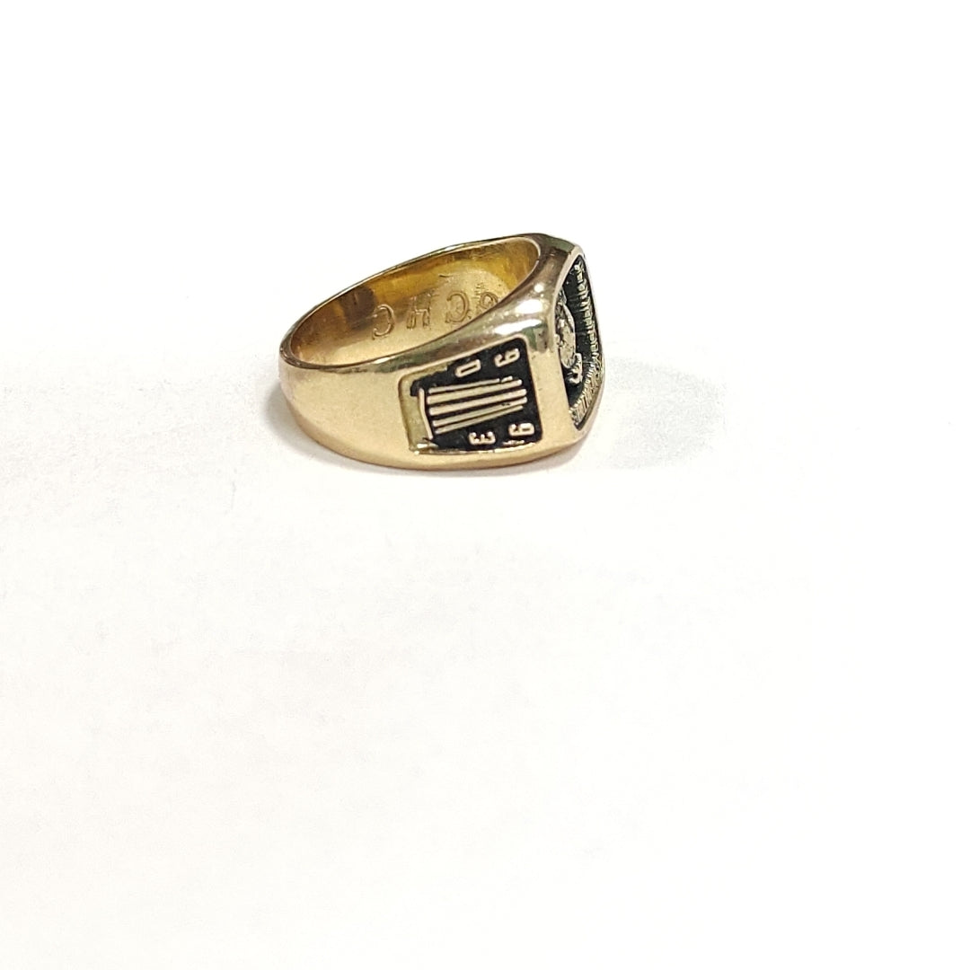 ANILLO DE GRADUACIÓN ORO 10 K 7 GRMS (SEMINUEVO)