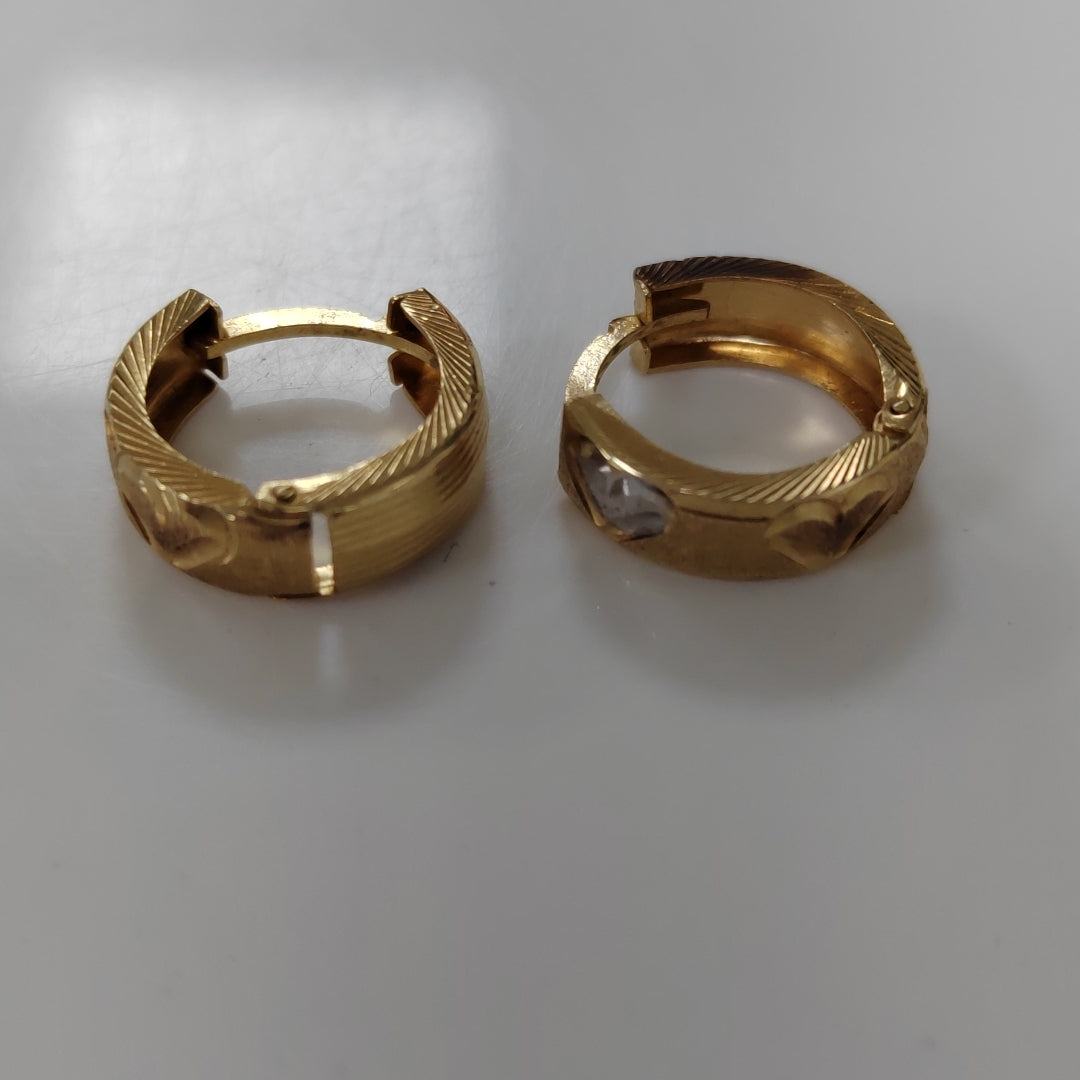 ARETES PAR ORO 14 K 1,90 GRMS (SEMINUEVO)