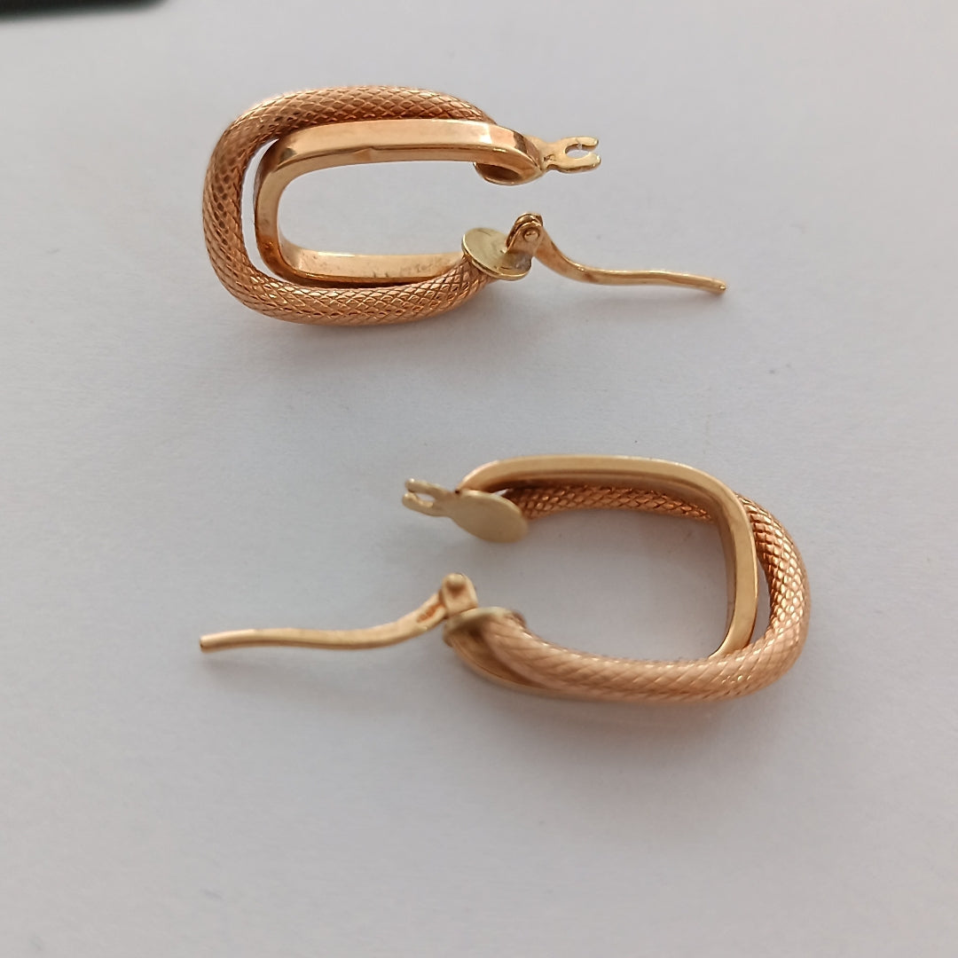 ARETES PAR ORO 18 K 2,00 GRMS (SEMINUEVO)