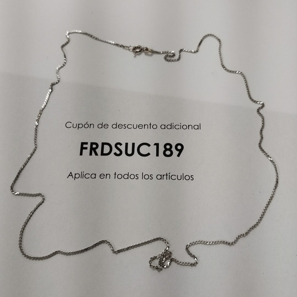 CADENA ORO BLANCO 8 K 2.6 GRMS (SEMINUEVO)