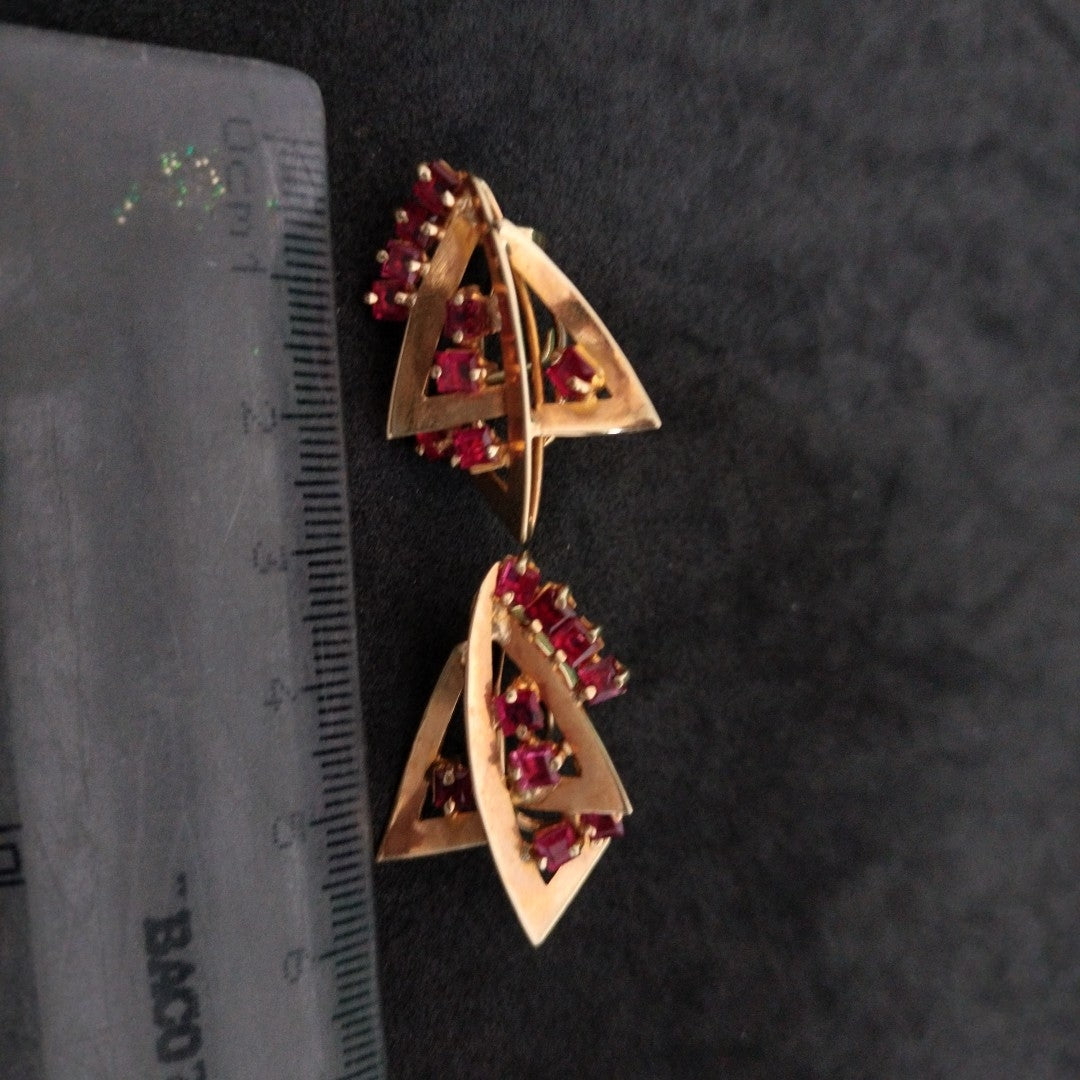 ARETES PAR ORO 14 K 9 GRMS (SEMINUEVO)
