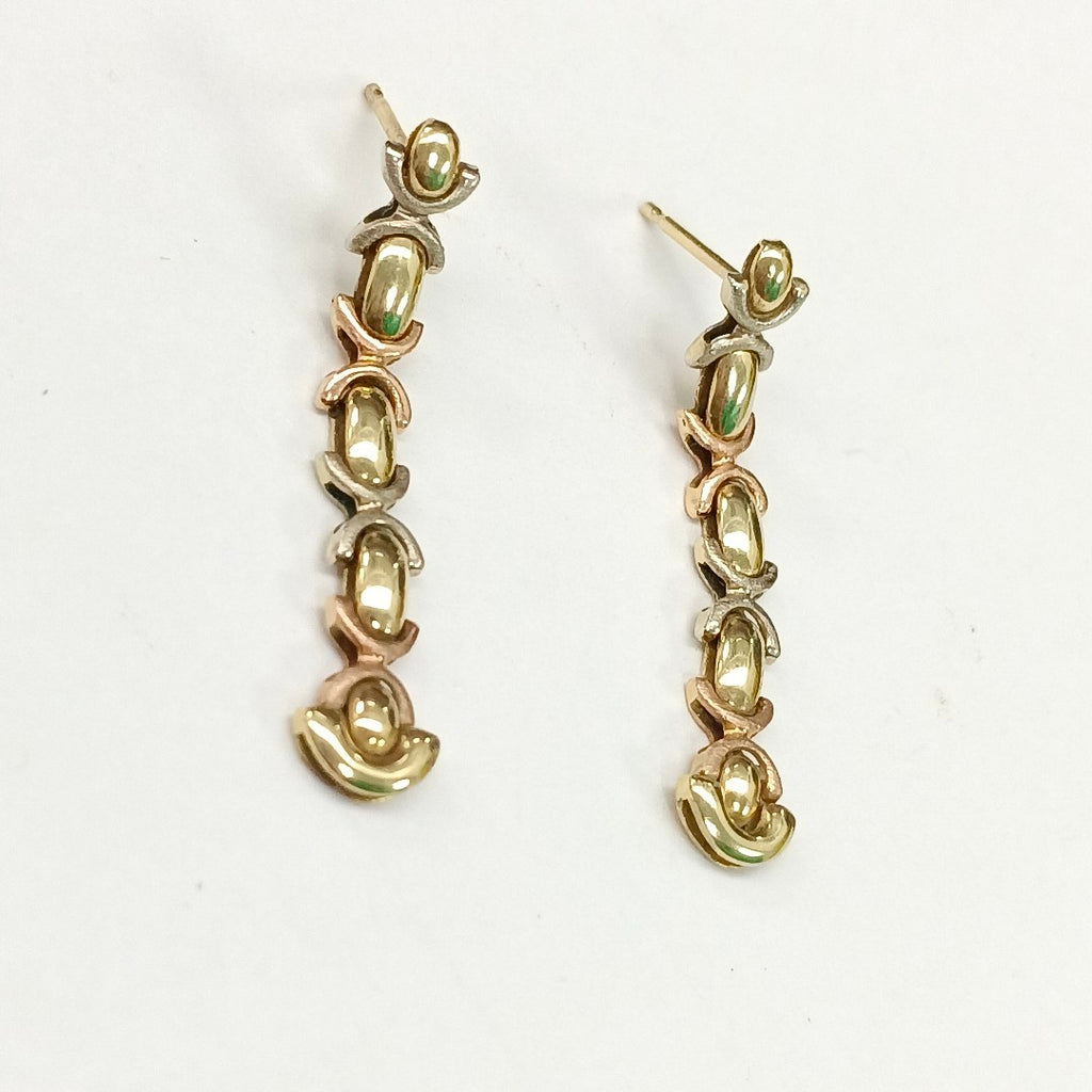 ARETES PAR ORO 14 K 2,50 GRMS (SEMINUEVO)