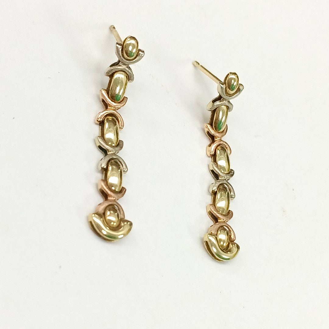ARETES PAR ORO 14 K 2,50 GRMS (SEMINUEVO)