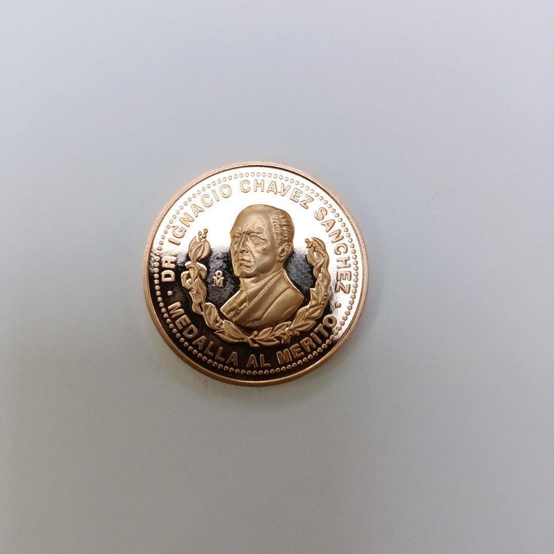 MEDALLA CONMEMORATIVA ORO 21 K 24.7 GRMS (SEMINUEVO)