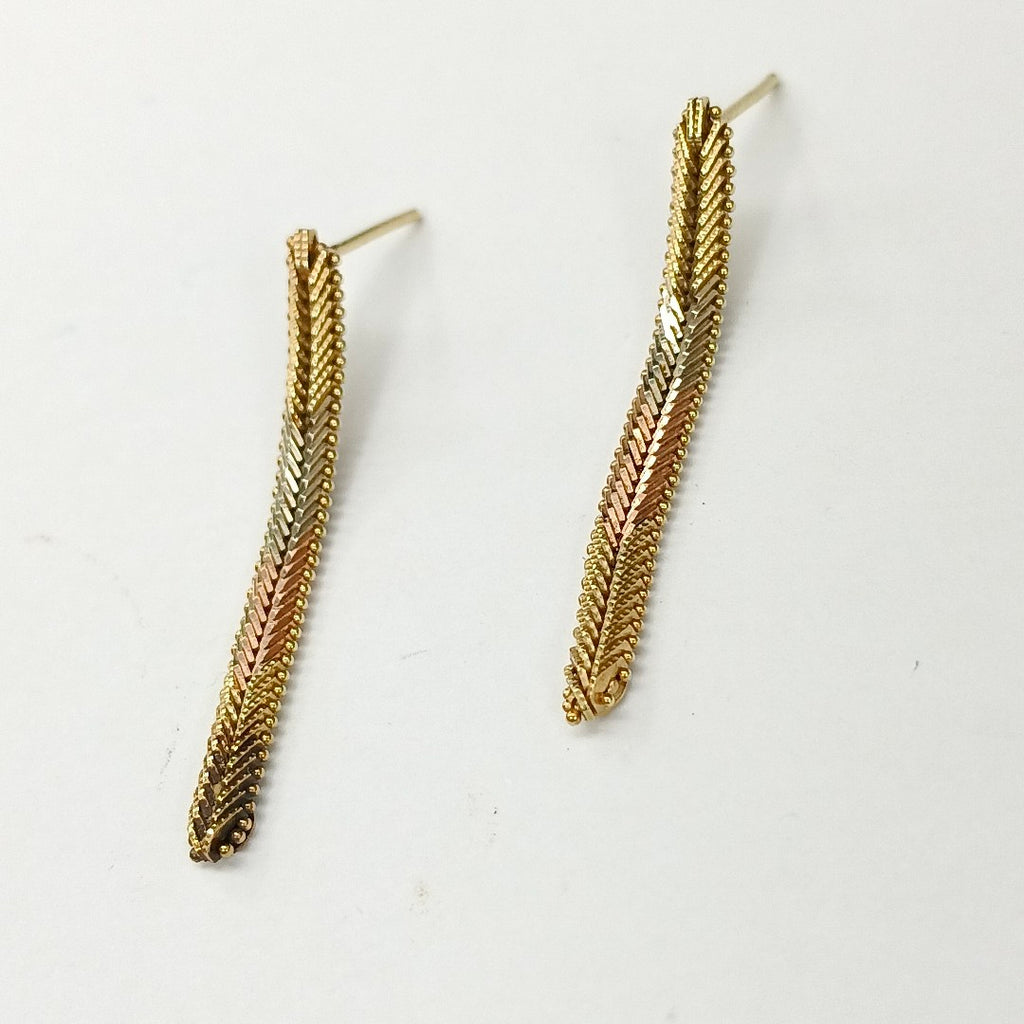 ARETES PAR ORO 14 K 3,40 GRMS (SEMINUEVO)