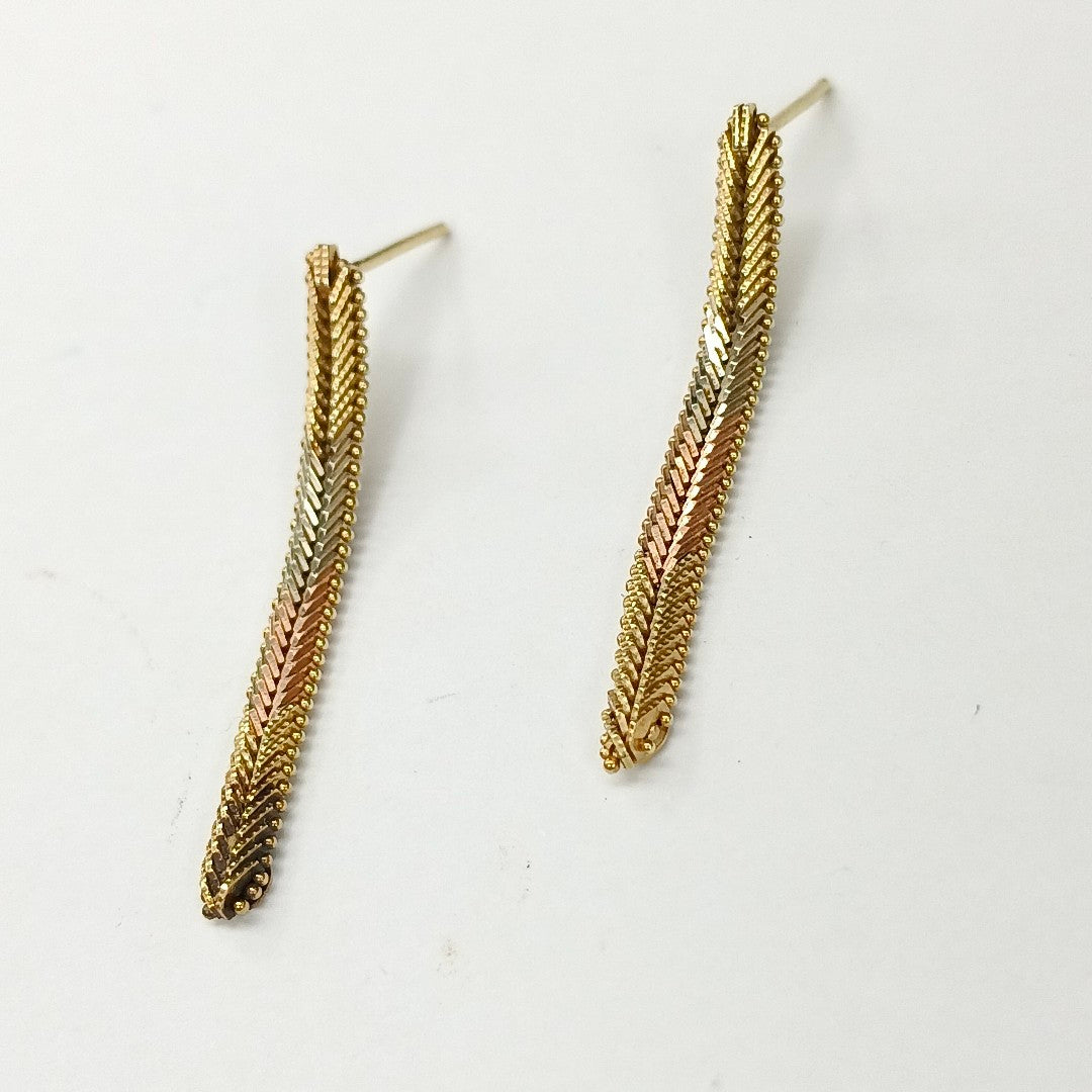 ARETES PAR ORO 14 K 3,40 GRMS (SEMINUEVO)