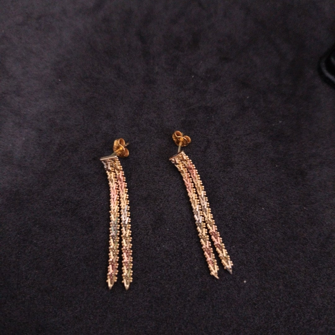 ARETES PAR ORO 14 K 5 GRMS (SEMINUEVO)