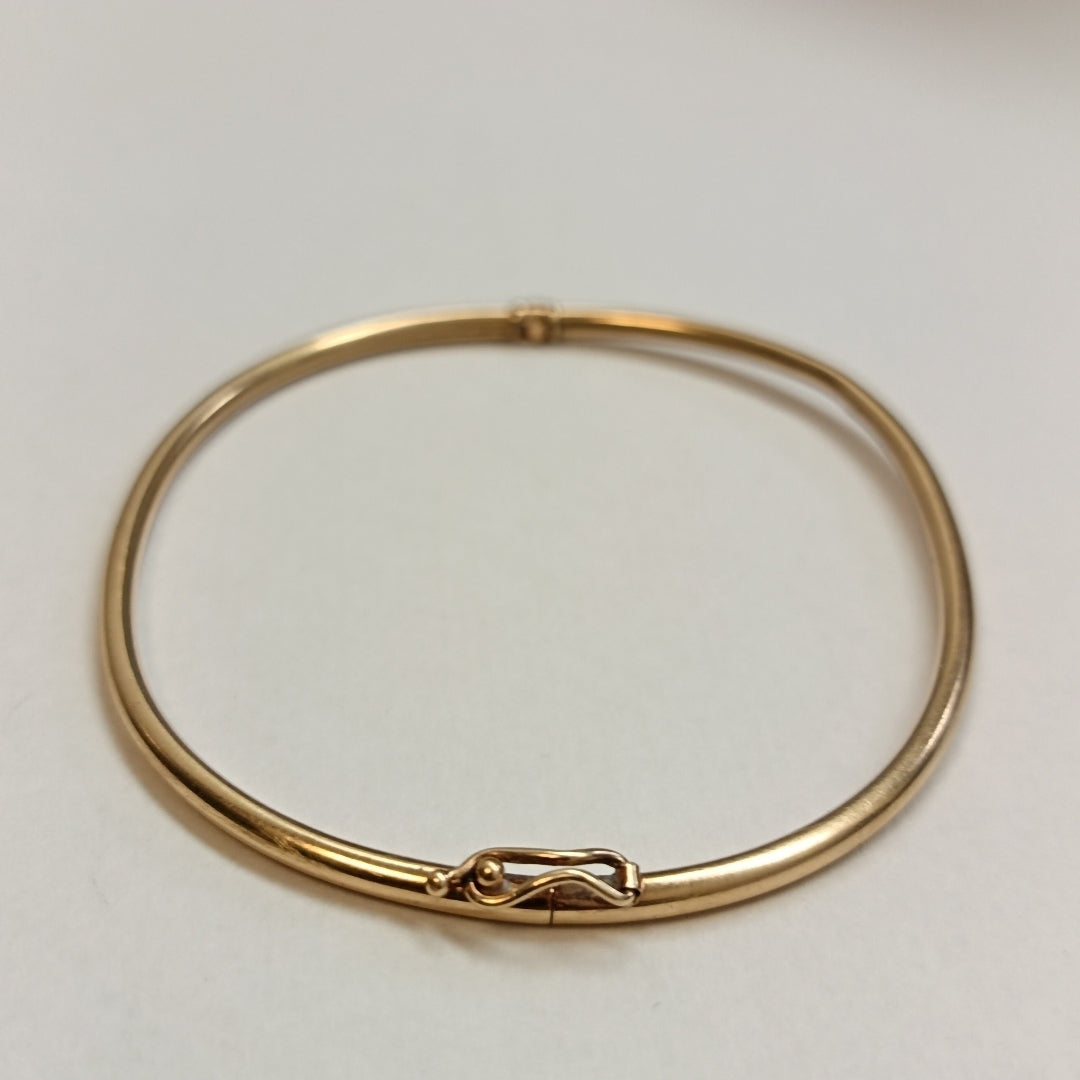 PULSERA RIGIDA ORO 14 K 4.7 GRMS (SEMINUEVO)