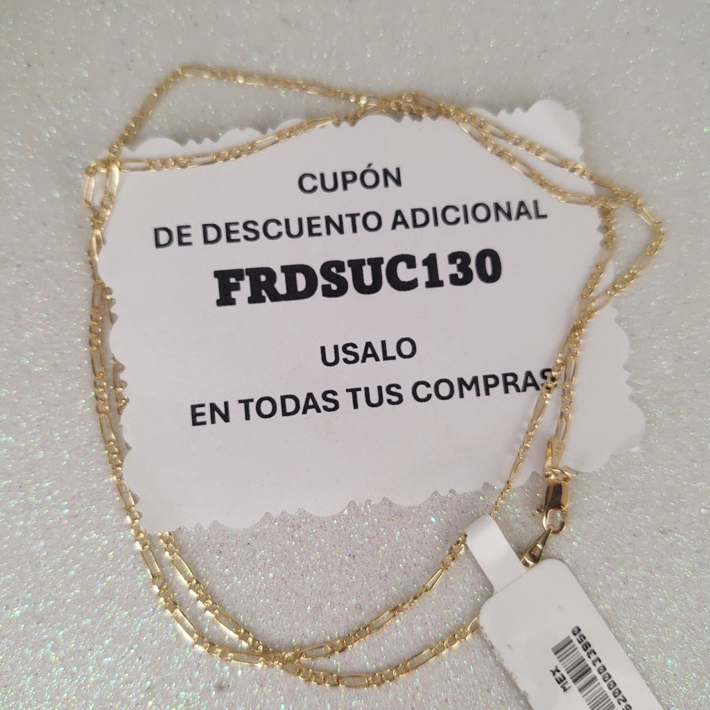 CADENAS 3X1 ORO 14K 55 CM 3.7 GR (NUEVO)