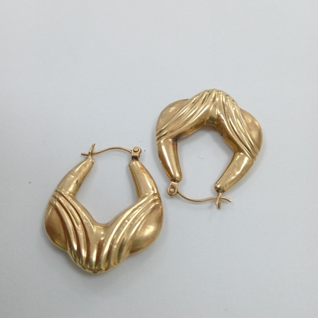 ARRACADAS PAR ORO 10 K 3.2 GRMS (SEMINUEVO)