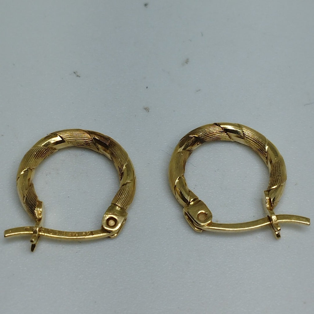 ARRACADAS PAR ORO 14 K 1.2 GRMS (SEMINUEVO)