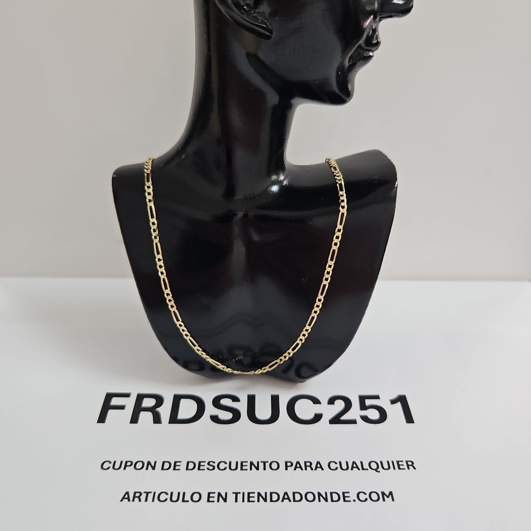 CADENAS 3X1 ORO 14K 55 CM 4 GR (NUEVO)