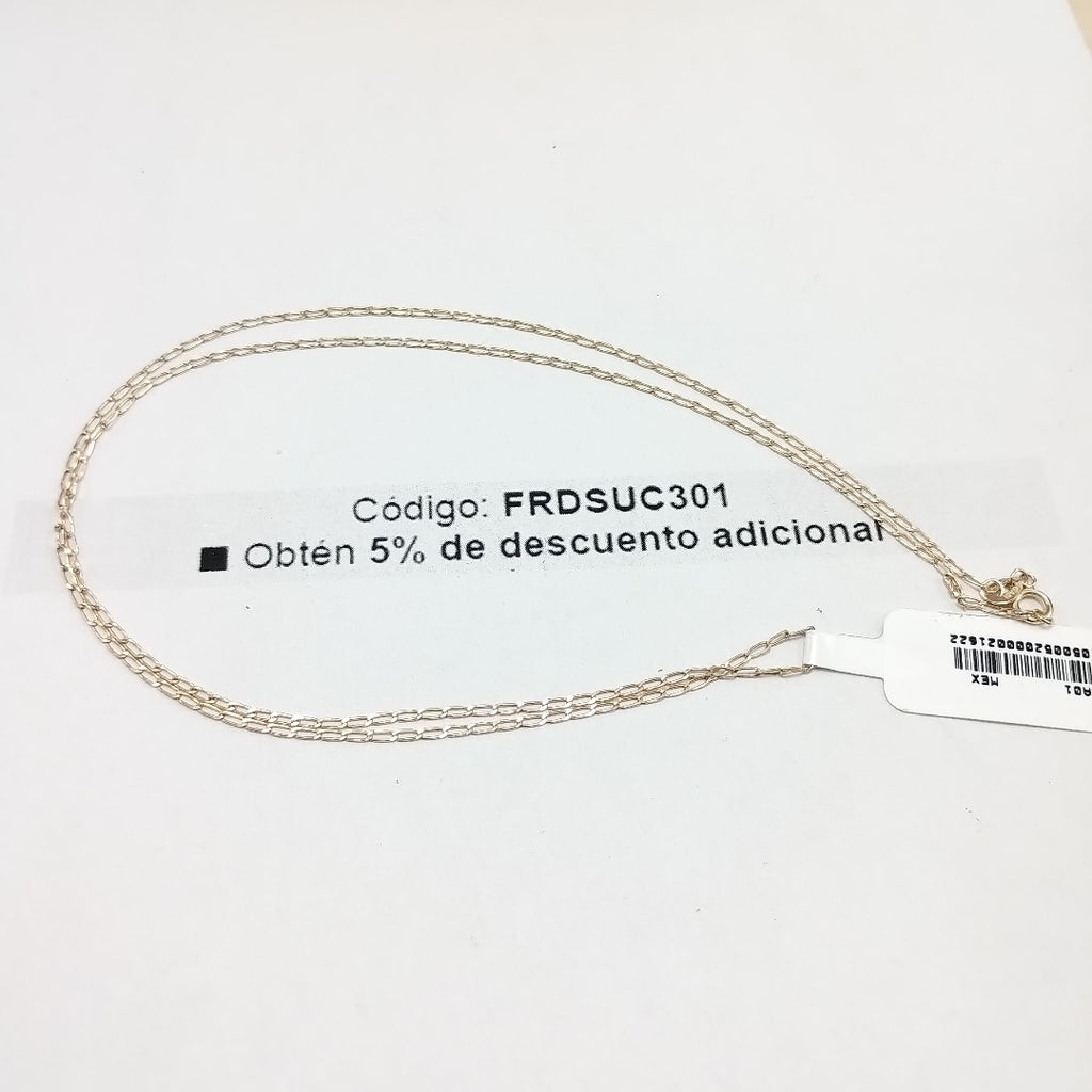 CADENAS TEJIDO ESLABONES ORO 10K 60 CM 2.1 GR (NUEVO)