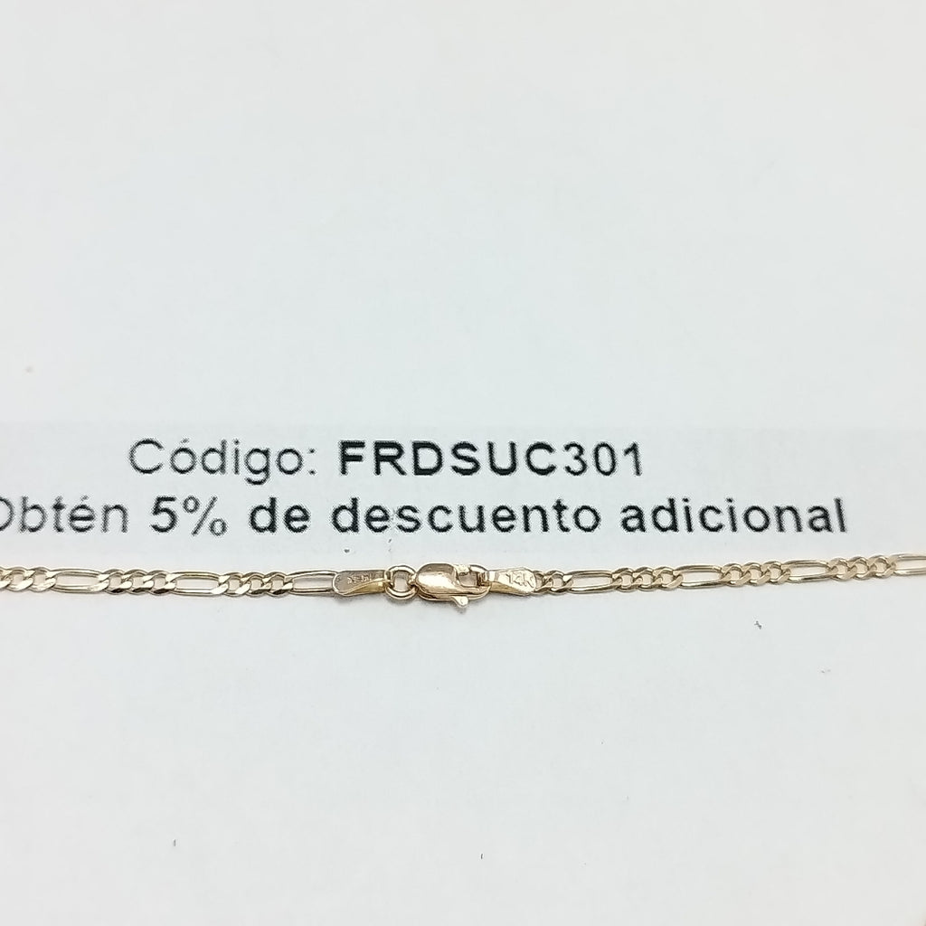 CADENA TEJIDO 3X1 5.7G 60 CM (NUEVO)