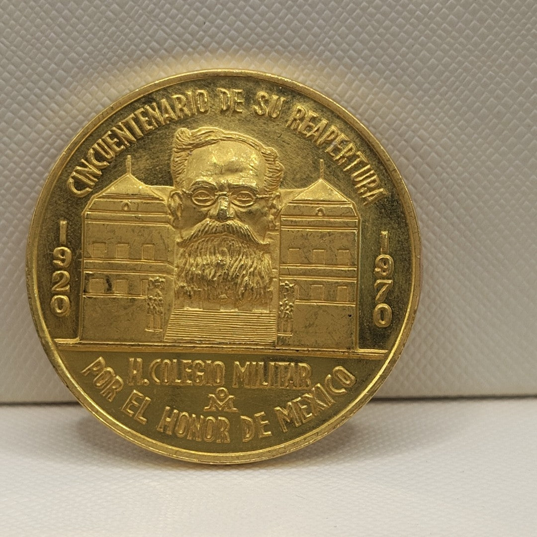 MEDALLA CONMEMORATIVA ORO 21 K 41.6 GRMS (SEMINUEVO)