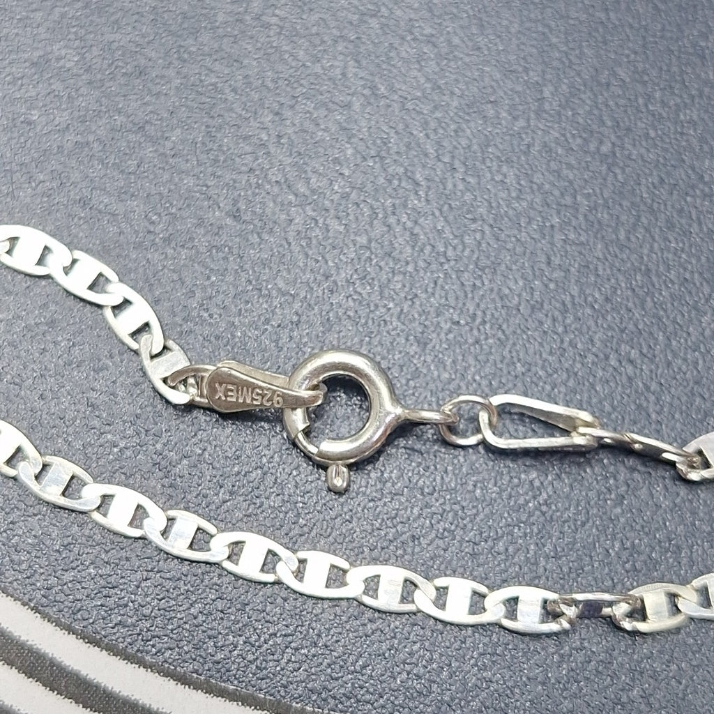 CADENA TEJIDO ESPEJO PLATA .925 55 CM 4 GR (NUEVO)