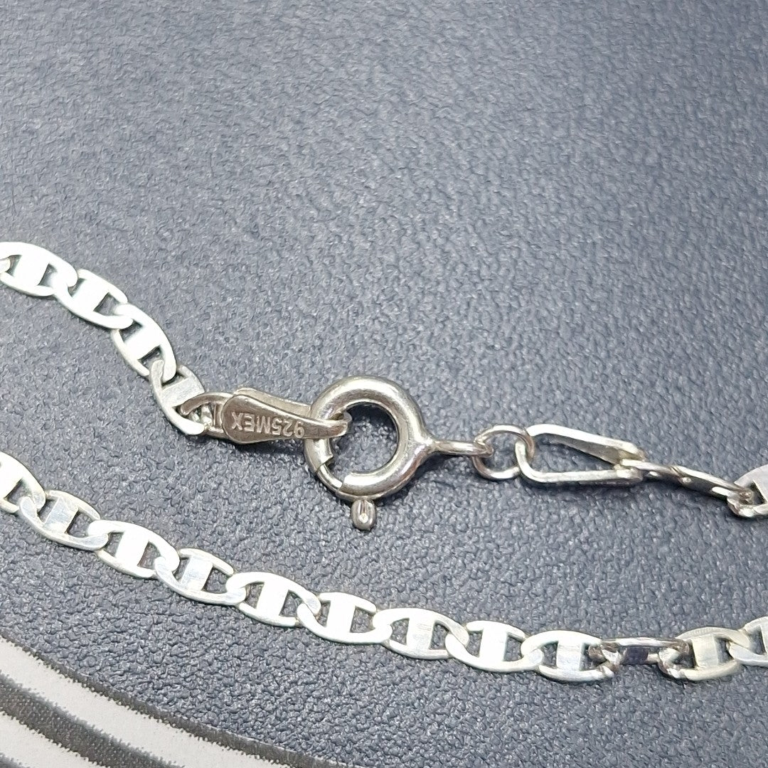 CADENA TEJIDO ESPEJO PLATA .925 55 CM 4 GR (NUEVO)