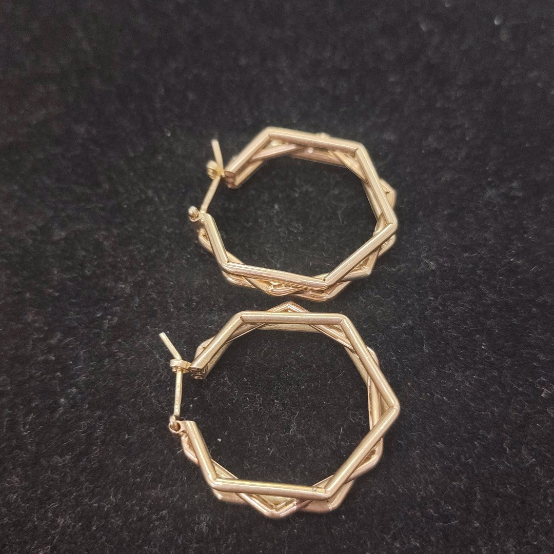 ARRACADAS PAR ORO 14 K 5.7 GRMS (SEMINUEVO)
