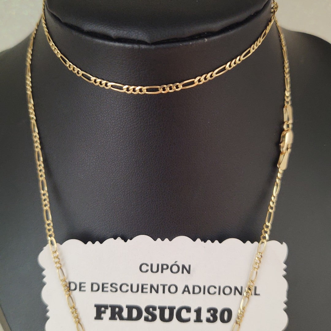 CADENAS 3X1 ORO 14K 60 CM 4.2 GR (NUEVO)