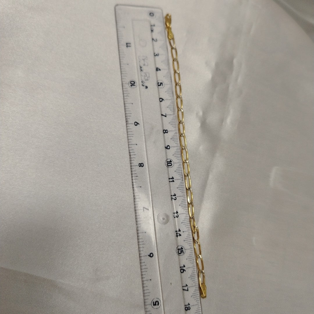 PULSERA TEJIDO ESLABONES 4G 18 CM (NUEVO)
