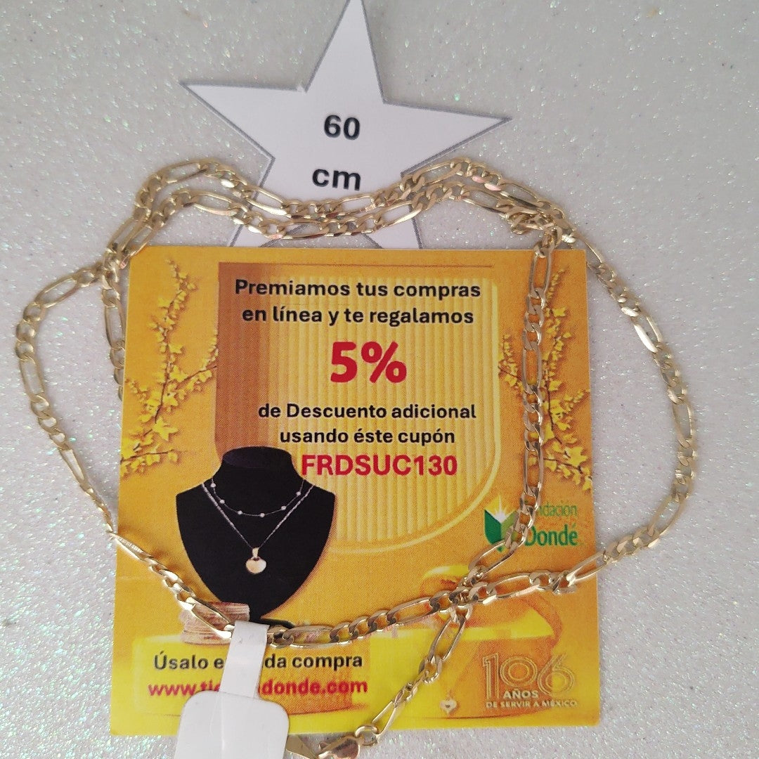CADENAS 3X1 ORO 14K 55 CM 8.2 GR (NUEVO)
