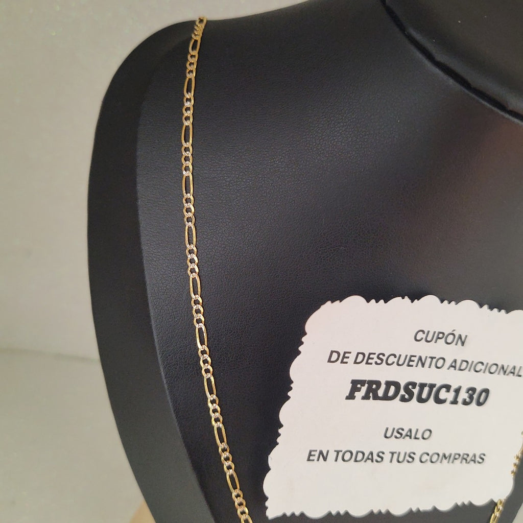 CADENAS TEJIDO 3X1 ORO 14K 55 CM 4.9 GR (NUEVO)