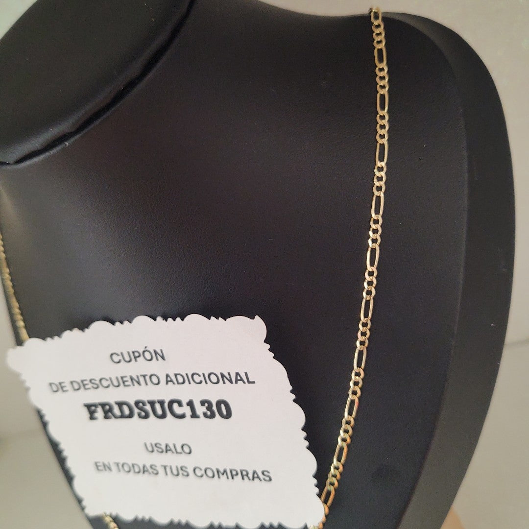 CADENAS 3X1 ORO 14K 55 CM 5.2 GR (NUEVO)