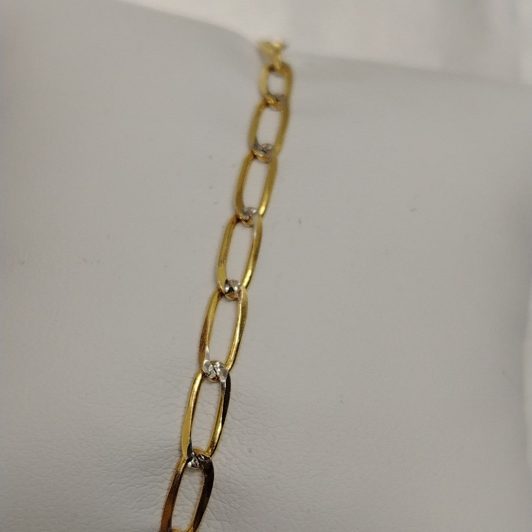 PULSERA TEJIDO ESLABONES 4G 18 CM (NUEVO)