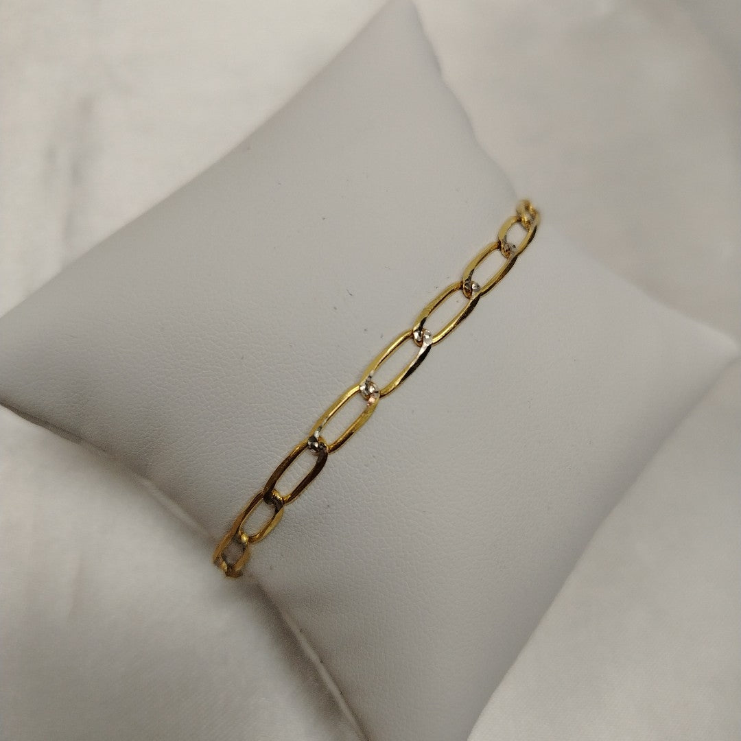 PULSERA TEJIDO ESLABONES 4G 18 CM (NUEVO)