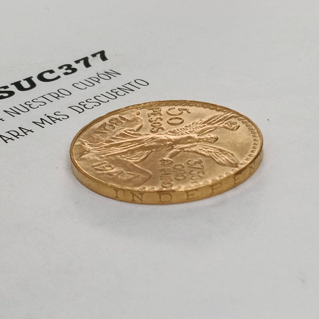 K1 41,60 GRMS 21 K IDENTIFICACIÓN MONEDA NOMINATIVA MONEDAS PESOS 50 PESOS (SEMINUEVO)