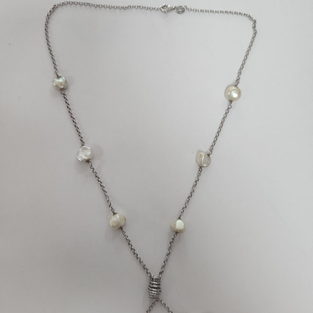 GARGANTILLA ORO BLANCO 14 K 9.8 GRMS (SEMINUEVO)