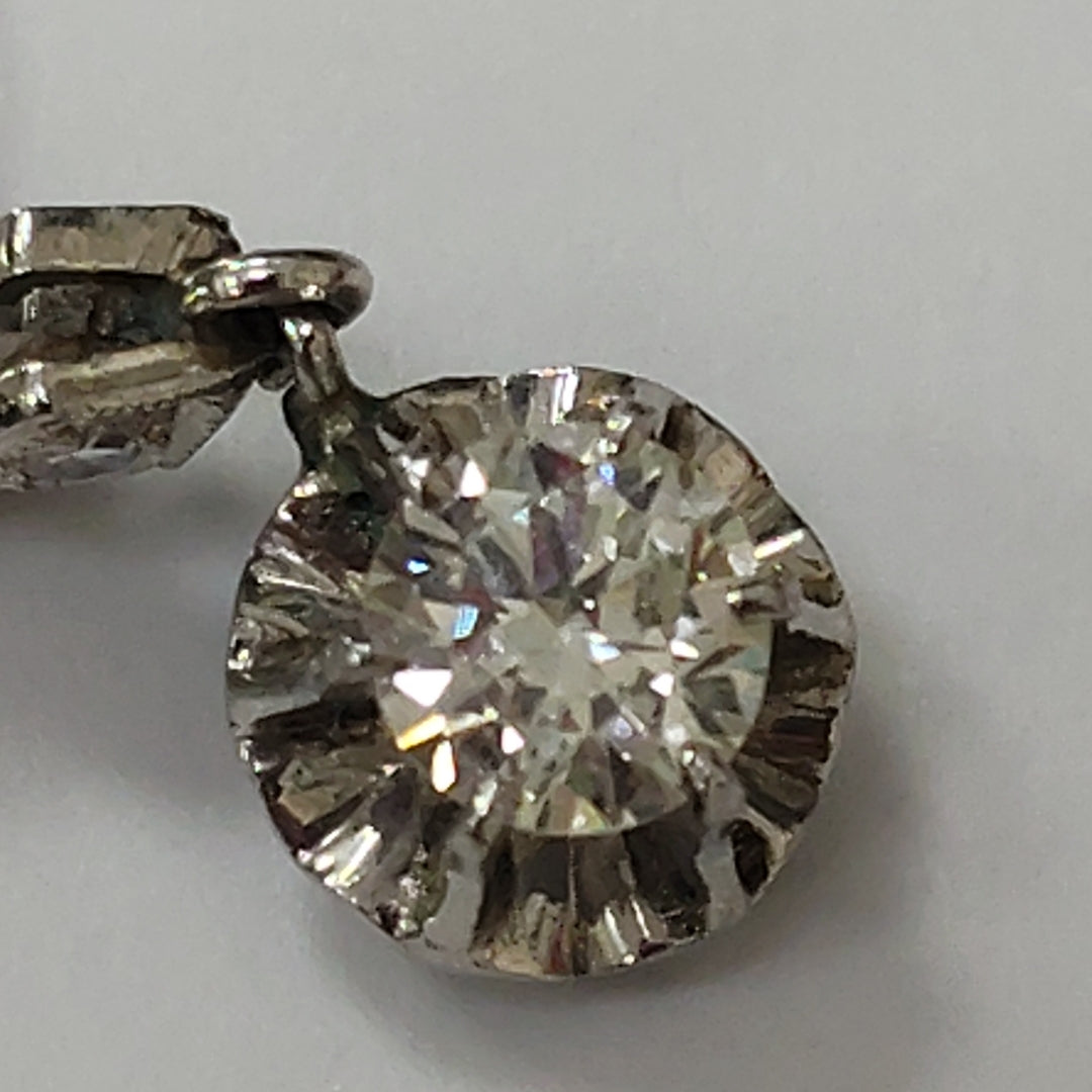 ARETES PAR ORO BLANCO 10 K 3.5 GRMS (SEMINUEVO)