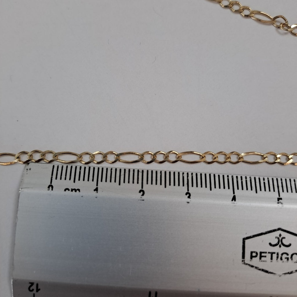 CADENAS TEJIDO 3X1 ORO 10K 60 CM 4.5 GR (NUEVO)