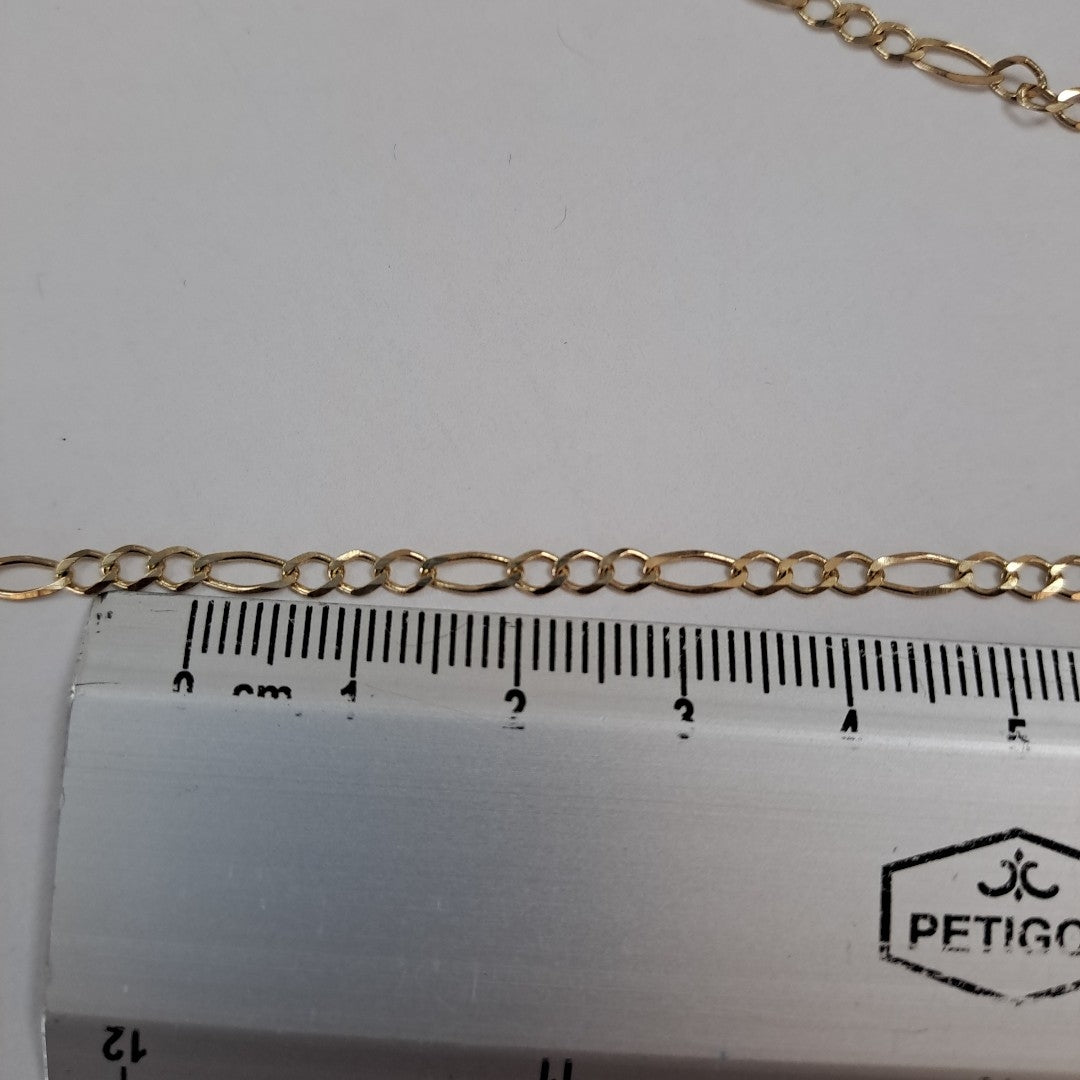 CADENAS TEJIDO 3X1 ORO 10K 60 CM 4.5 GR (NUEVO)