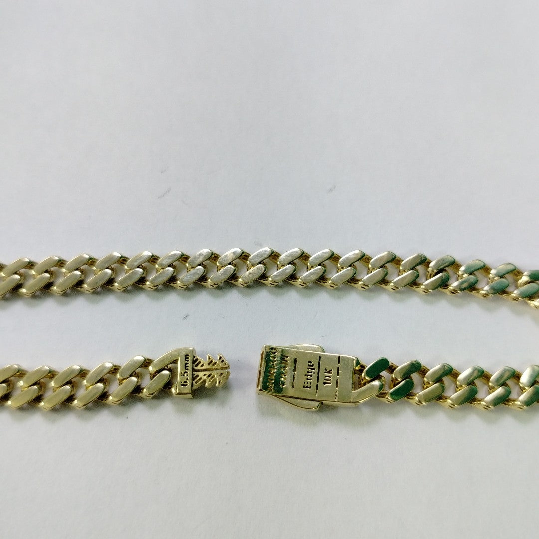 PULSERA CABALLERO MONACO ORO 10K 7.4 (NUEVO)