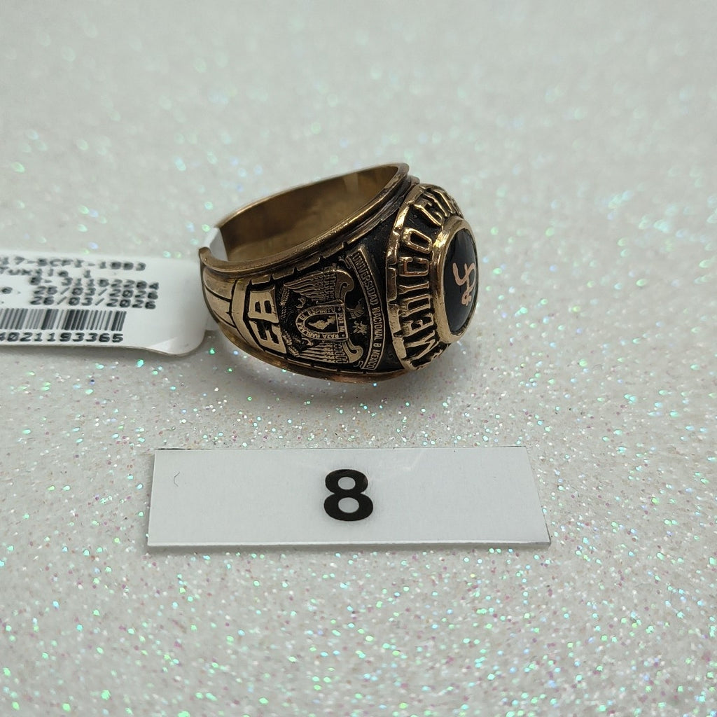 ANILLO DE GRADUACIÓN ORO 8 K 13,70 GRMS (SEMINUEVO)