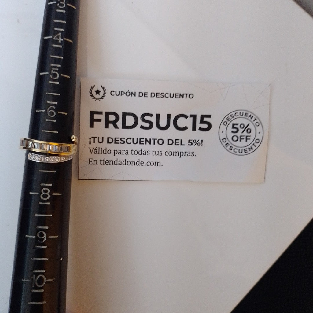 ANILLO ORO 14 K 4.6 GRMS (SEMINUEVO)