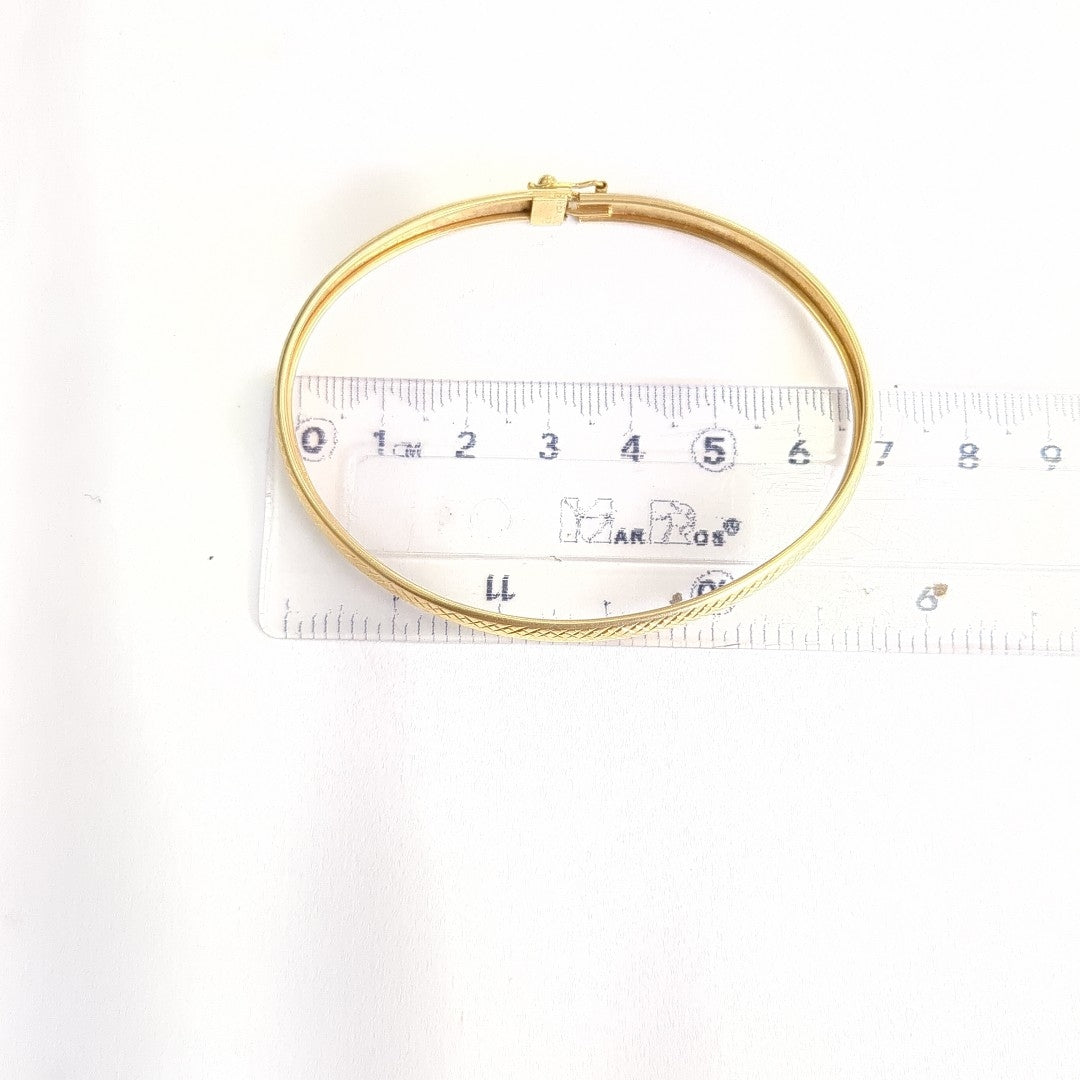 PULSERA RIGIDA ORO 14 K 6 GRMS (SEMINUEVO)