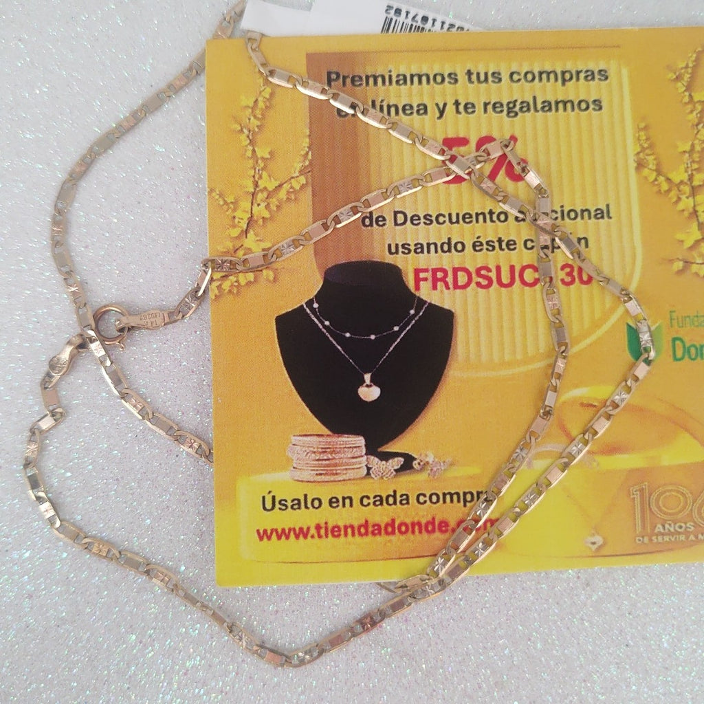 CADENA ORO 14 K 3.3 GRMS (SEMINUEVO)