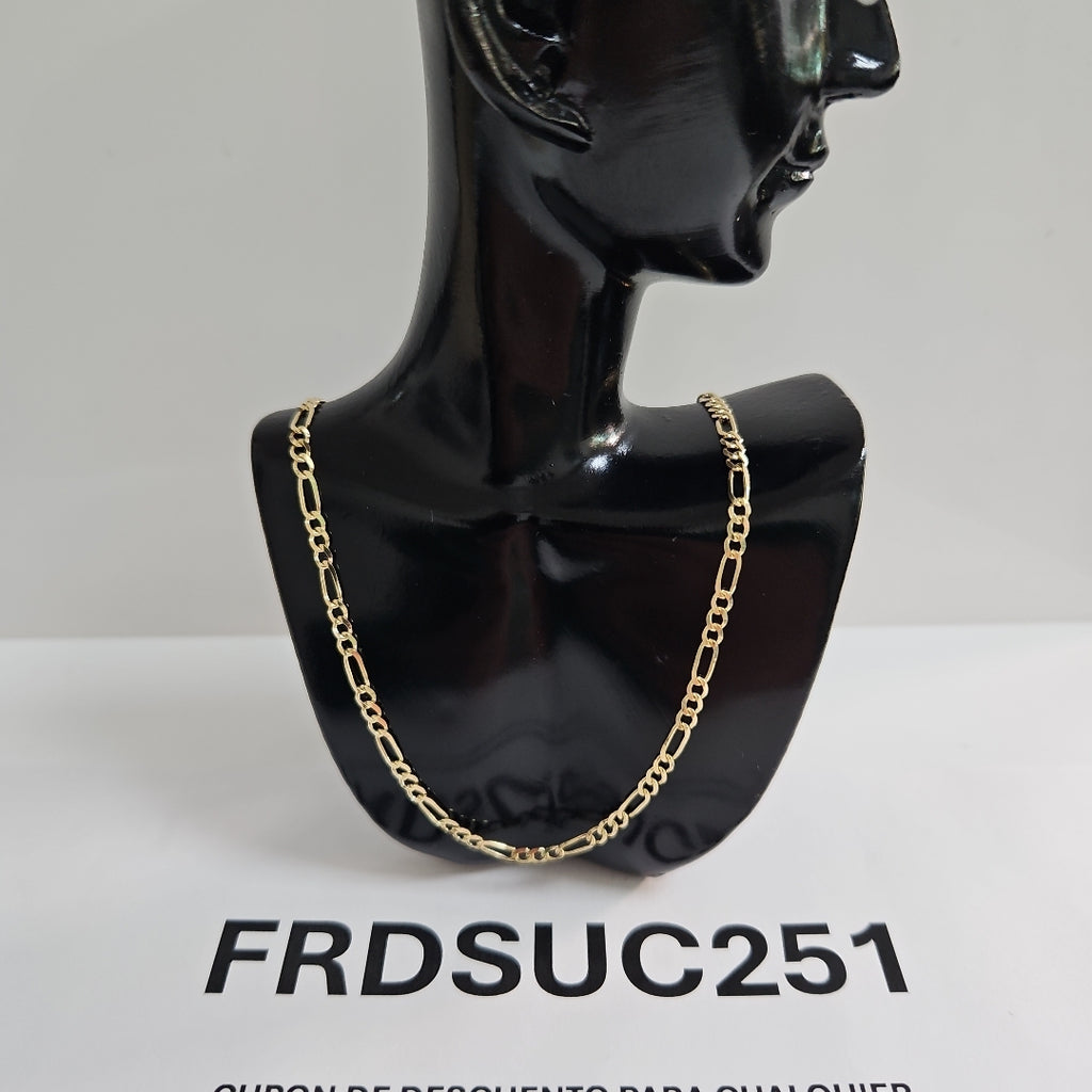 CADENAS 3X1 ORO 14K 55 CM 5 GR (NUEVO)