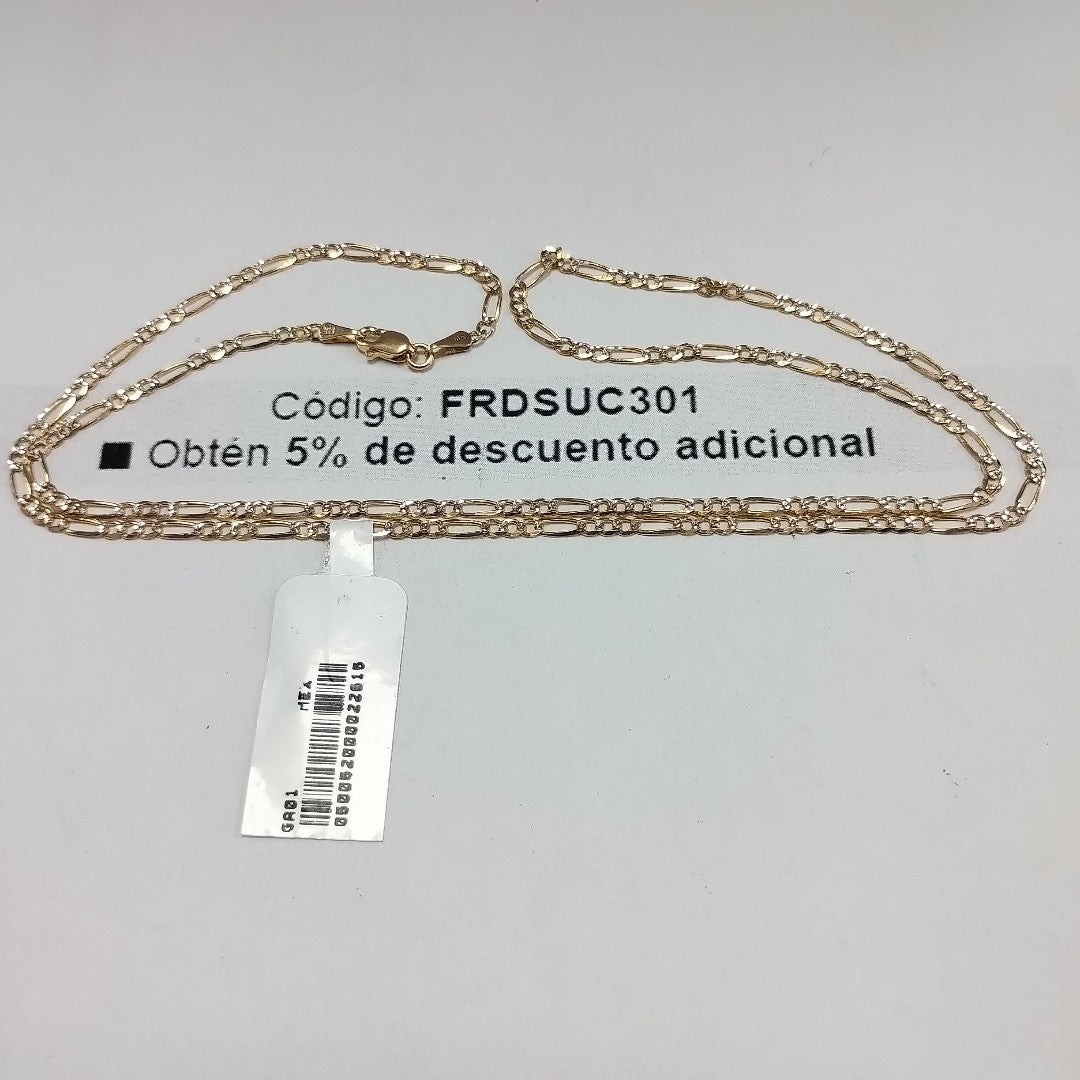 CADENAS TEJIDO 3X1 ORO 14K 55 CM 4.8 GR (NUEVO)