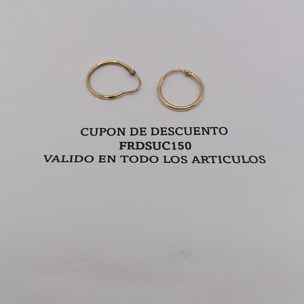 ARRACADAS PAR ORO 10 K 0.7 GRMS (SEMINUEVO)