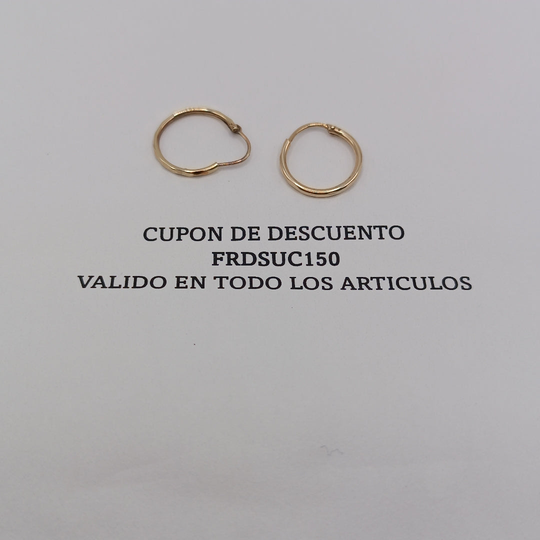 ARRACADAS PAR ORO 10 K 0.7 GRMS (SEMINUEVO)