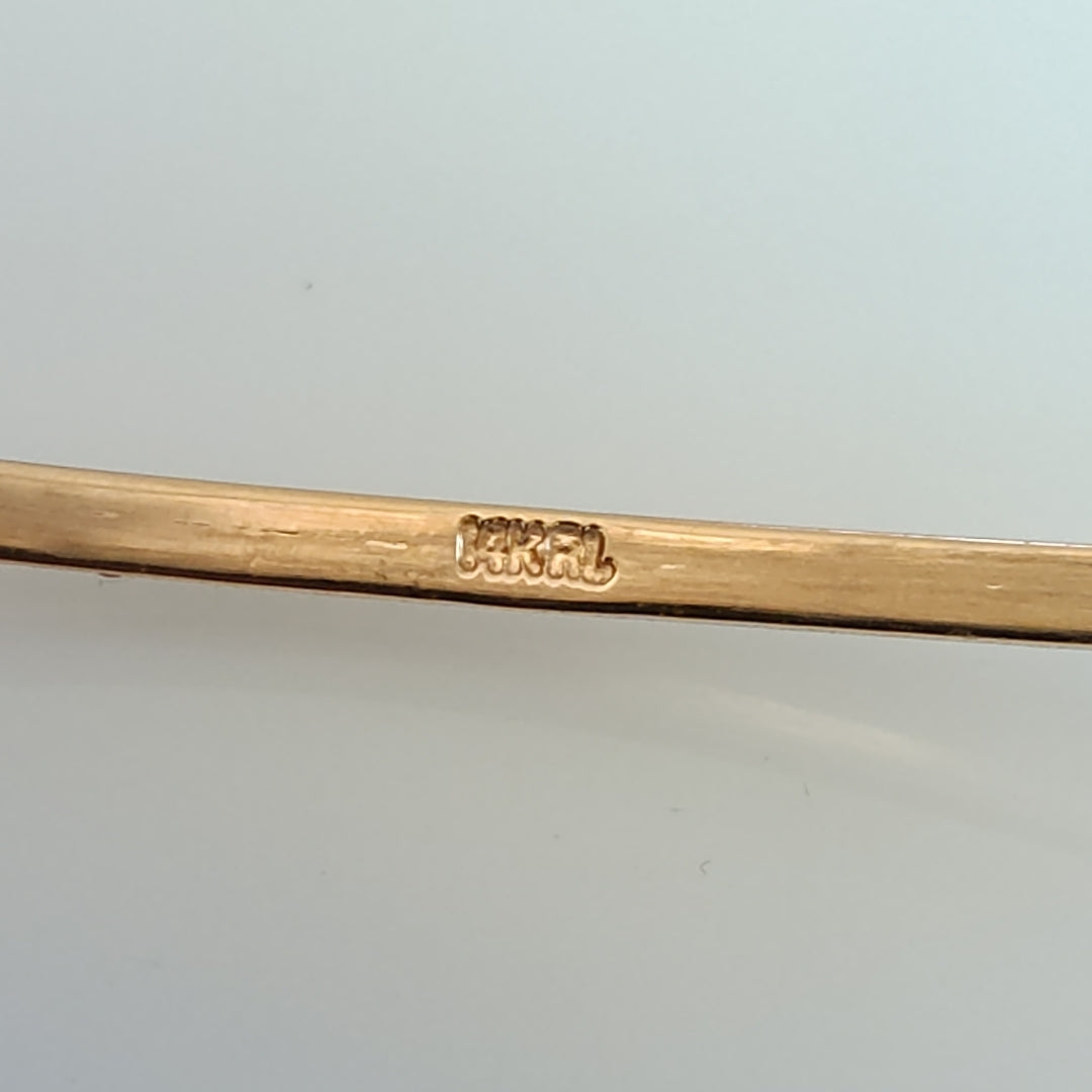 PULSERA RIGIDA ORO 14 K 11.5 GRMS (SEMINUEVO)