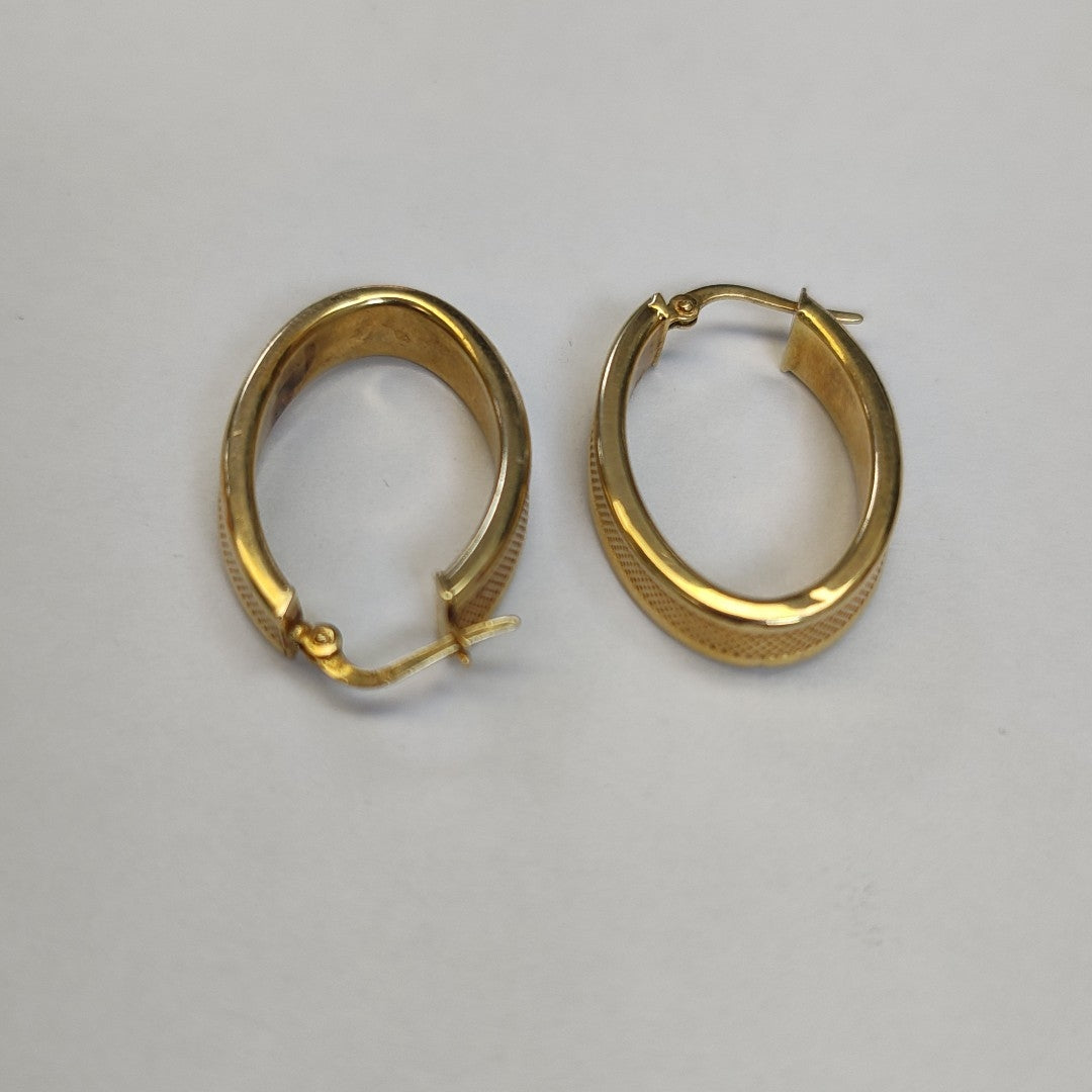 ARRACADAS PAR ORO 14 K 3.4 GRMS (SEMINUEVO)
